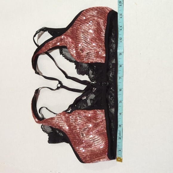 The Escante Collection Women's Racerback Bra w/Sequins and Lace Size Small/Med - Picture 10 of 10